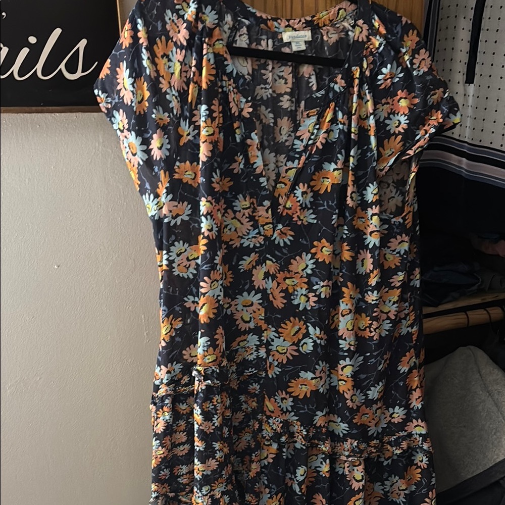 Sundance Pretty Petals Tiered Midi Dress